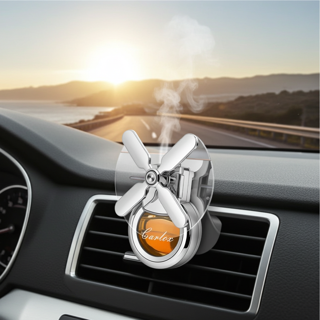 Car Air Freshener Aromatherapy Diffuser – Clip-On Vent, 4 Scents
